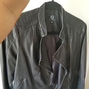 G by Giuliana Faux Leather Moto Jacket